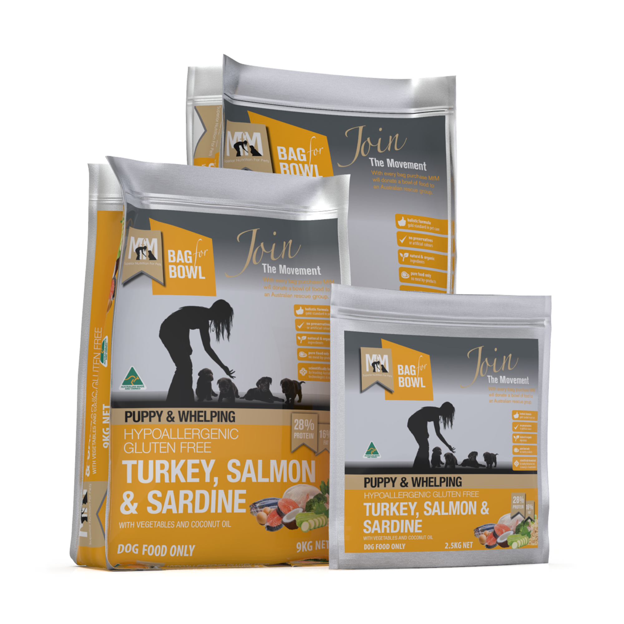 Meals For Mutts - Puppy Turkey, Salmon & Sardine