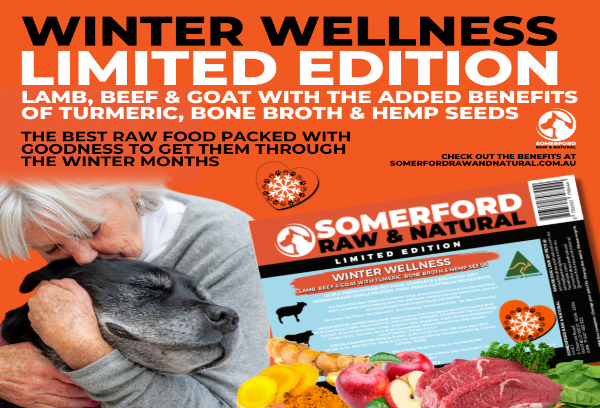 Somerford Raw & Natural - WINTER WELLNESS Dog Food Pack + FREE Meaty Bones.