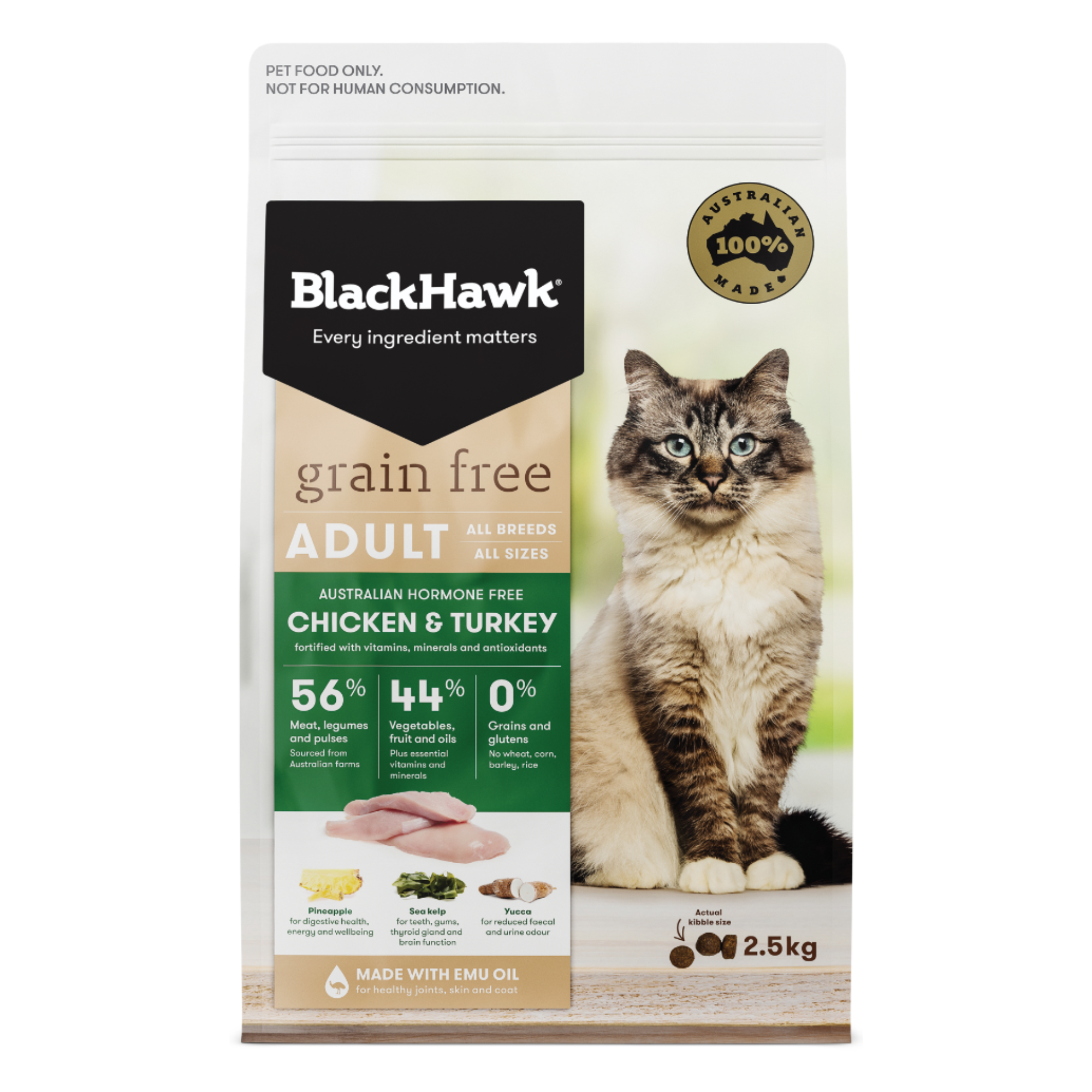 Black Hawk - Cat Grain Free Chicken & Turkey