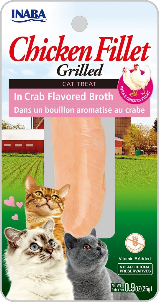 Inaba Grilled Chicken in Crab Broth Cat Treats