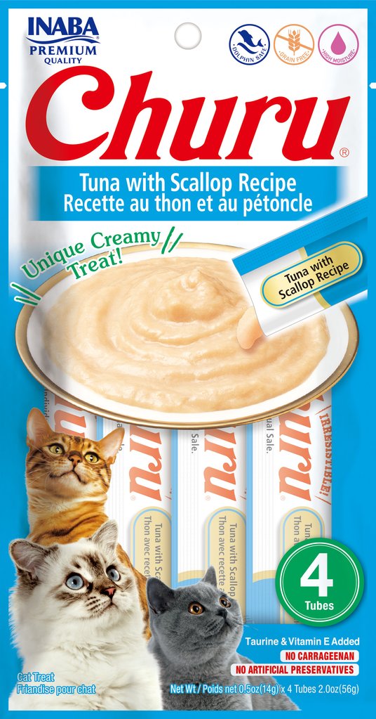 Inaba  Churu Tuna with Scallop Cat Treats