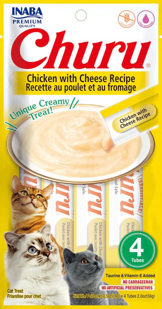 Inaba Churu Chicken with Cheese Recipe Cat Treats